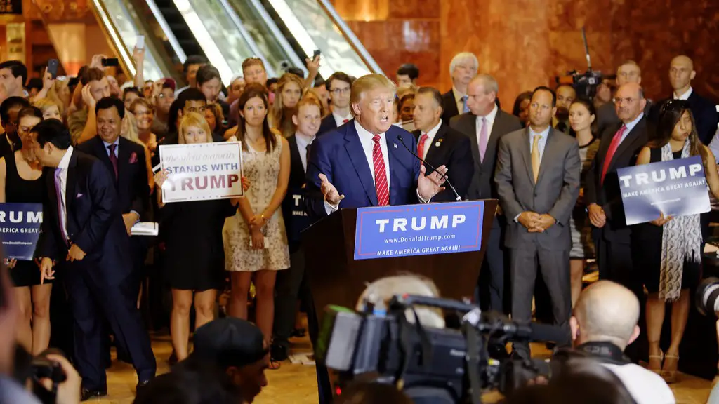 Did donald trump announce his candidacy today?